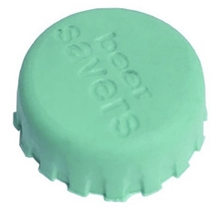 Tapita Silicona Botella Cerveza Verde Pastel