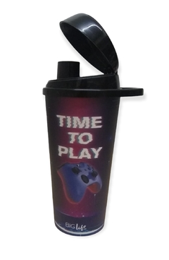 Vaso 18oz C/ Tapa y Pico Time To Play - comprar online