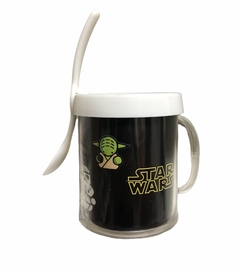 Taza De Plástico C/ Cucharita Star Wars Mini Personajes - comprar online