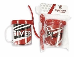Taza de Plástico C/ Cucharita River Plate