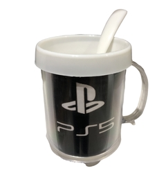 Taza De Plástico C/ Cucharita PS5