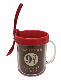 Taza de Plástico C/ Cucharita Harry Potter 9 3/4