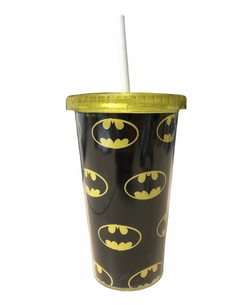 Vaso Cancún C/ Sorbete Batman Logos Pequeños