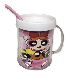 Taza De Plastico C/ Cucharita Chicas Superpoderosas