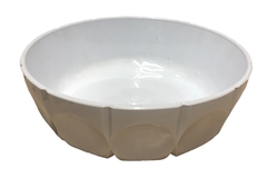 Bowl Facetado Grande Blanco