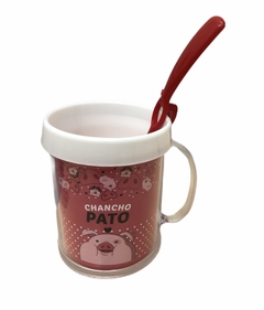 Taza de Plástico C/ Cucharita Chancho Pato - comprar online