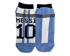 Medias Soquete Messi 10 Celeste Y Blanca - comprar online