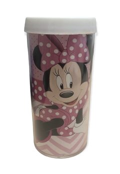 Vaso De Plástico Minnie Rosa Pastel