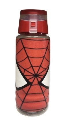 Botella Deportiva Eco Cuero Spiderman Cara