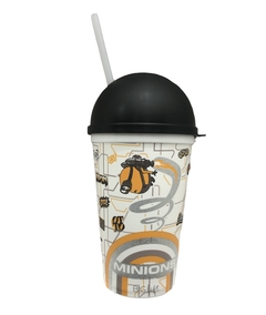 Vaso 16oz C/ Tapa Domo Minions C/ Licencia Oficial