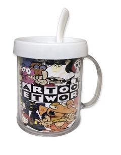 Taza De Plastico C/ Cucharita Cartoon Network