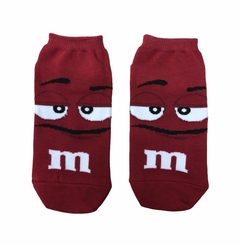 Medias Soquete M&M Rojo