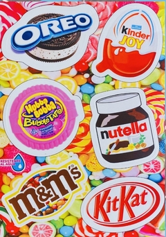 Stickers Autoadhesivos Marcas Chocolates