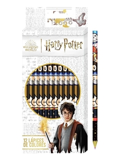 Lapices Color x 12 Unidades En Caja C/ Licencia Harry Potter