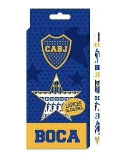 Lapices Color x 12 Unidades En Caja C/ Licencia Boca Juniors