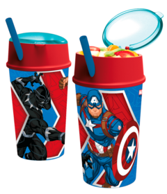 Vaso Portaceralero 400ml C/ Sobete C / Licencia Avengers