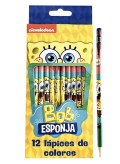 Lapices Color x 12 Unidades En Caja C/ Licencia Bob Esponja - comprar online