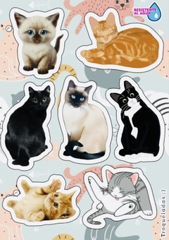 Stickers Autoadhesivos Gatitos