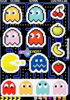 Stickers Autoadhesivos Pacman