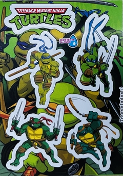 Stickers Autoadhesivos Tortugas Ninjas