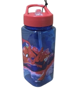 Botella Cuadrada C/ Pico 500ml Spiderman