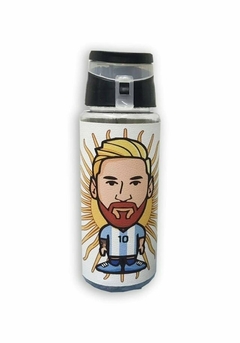 Botella Deportiva Eco Cuero Messi Caricatura