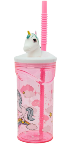 Vaso 3D C/ Figurín Unicornio