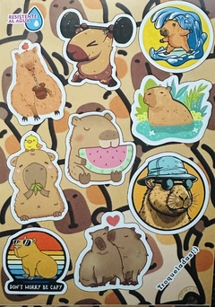 Stickers Autoadhesivos Carpinchos