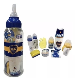 Mamadera Gigante Set Regalo C/ Licencia Boca Juniors