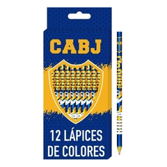 Lapices Color x 12 Unidades En Caja C/ Licencia Boca Juniors