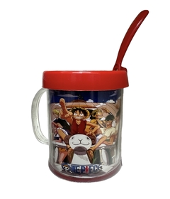 Taza De Plástico C/ Cucharita One Piece