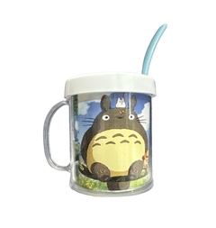 Taza De Plástico C/ Cucharita Totoro