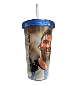 Vaso Cancún C/ Sorbete Messi Mostrando La Copa