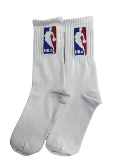 Medias Adulto Altas NBA Blancas - comprar online