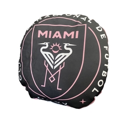 Almohadon 35x35 Inter Miami Redondo Negro