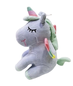 Peluche Unicornio 20cm Celeste - comprar online