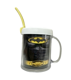 Taza de Plástico C/ Cucharita Batman Torzo