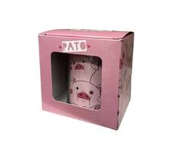 Taza De Plástico C/ Caja De Regalo Chancho Pato Muchos