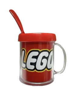 Taza De Plástico C/ Cucharita Lego