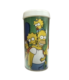 Vaso De Plástico Los Simpsons Fondo Verde