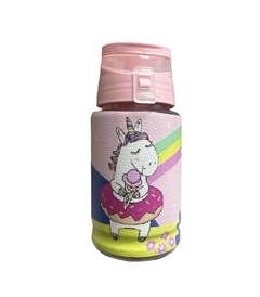 Mini Botella Deportiva Eco Cuero Unicornio Helado - comprar online