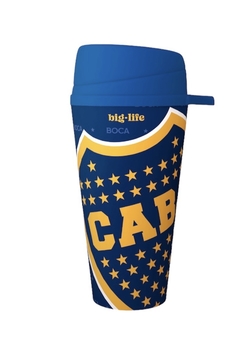 Vaso 18oz C/ Tapa y Pico C/ Licencia Boca Juniors - comprar online