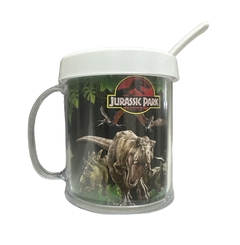 Taza De Plástico C/ Cucharita Jurassic Park