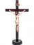 Crucifixo de madeira com Cristo, para porta ou parede