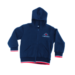 Campera de gimnasia de frisa unisex con capucha