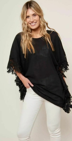 MAXI BLUSA LINO CON GUIPIUR IMPORTADO en internet