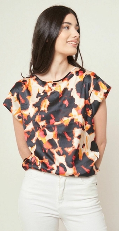 BLUSA ESTAMPADA SEDA - comprar online