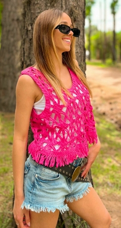 MUSCULOSA CROCHET CON FLECOS IMPORTADO en internet