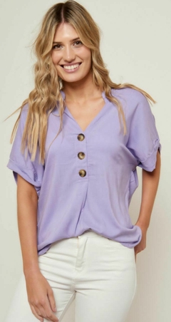 Imagen de BLUSA SEMIL LINO CON BOTONES