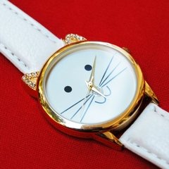 relógio gato branco | COISAS DA DIXIE - comprar online